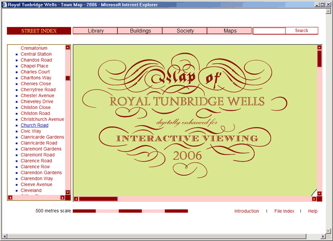 Tunbridge Wells Map 2006 - screen - example